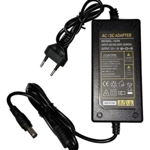 Fuente Transformador Dc 12v 3a Cctv Cintas Led Baja Potencia Negro
