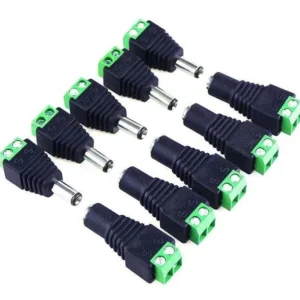 Pack 5 Pares Conector Dc Macho Y Hembra