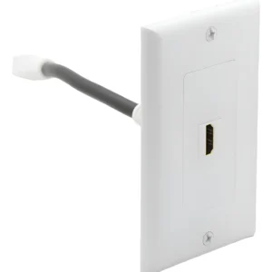 Adaptador Enchufe Hdmi 1080p Full Hd De Pared Muralla Hembra Blanco