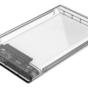 Cofre Case Transparente Para Disco Duro Sata 2.5 Usb 3.0 Negro