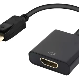 Cable Adaptador Display Port Macho A Hdmi Hembra Negro