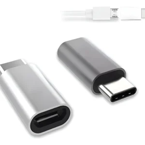 Adaptador Micro Usb- V8 Hembra A Tipo C Macho - Tecnomati Negro