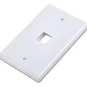 Faceplate Placa Muro Para Modulos Rj45 Simple 1 Puerto