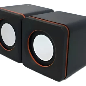 Parlante Para Pc Notebook Stereo Usb Plug 3.5mm - Tecnomati Negro