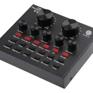 Tarjeta Sonido Usb Mezclador Interfaz Audio Stream Tecnomati Negro