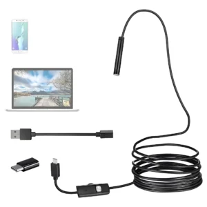 Cámara Endoscopia De 2 Metros 7mm Android 6leds Para Celular