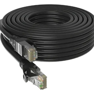Cable Red Cat6e 50m Exterior Con Conectores Metálicos Rj45