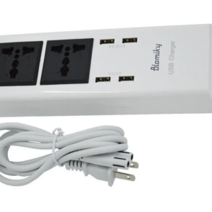 Alargador Zapatilla 2 Tomas + 4 Puertos Usb