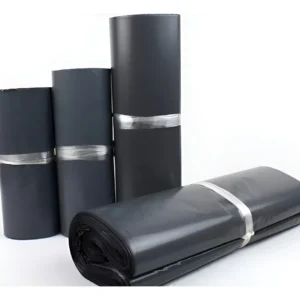 100 Bolsas Courier Autoadhesivas 20x25 + 5 Cm Para Embalajes - Gris Oscuro