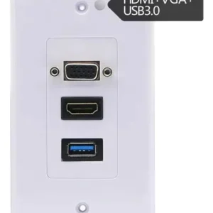 Placa De Muro Módulos Hdmi, Usb 3.0 Y Vga