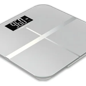 Balanza Peso Báscula Digital De Baño Vidrio 180k - Tecnomati Gris