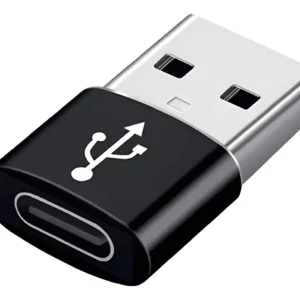 Adaptador Usb Tipo C Hembra A Usb Macho Otg Negro