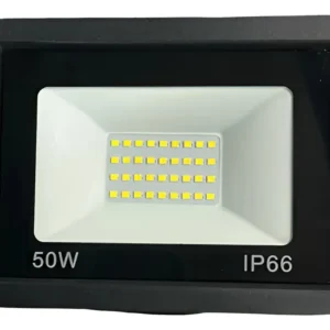 Focos Reflector Proyector Led 50w Impermeable Ip66 Exterior Negro Blanco Frío