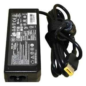 Cargador Notebook Para Lenovo 20v 3.25 Punta Cuadrada Negro