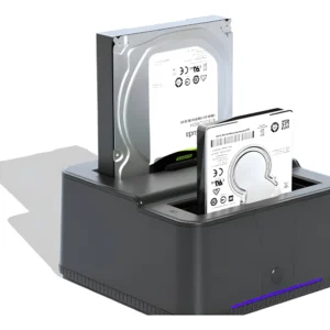 Docking Lector De Disco Duro 3.5 Y 2.5 Usb 2.0 Sata Negro