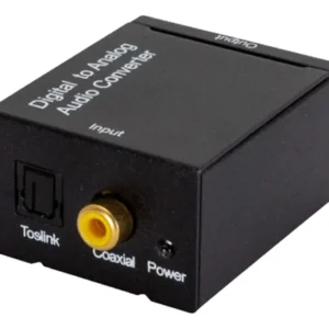 Adaptador Conversor Audio Toslink Optico Analogo Rca