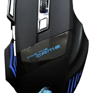 Mouse Usb Gamer 3000 Dpi Rgb Retroiluminado 7 Botones Negro