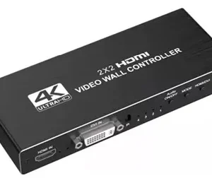Controlador Procesador Video Wall 4 Salidas 1 Entrada 4k Negro