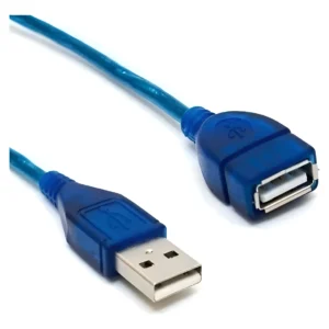 Cable Usb Extension 1.5 Metros 2.0 Con Filtro Azul Azul