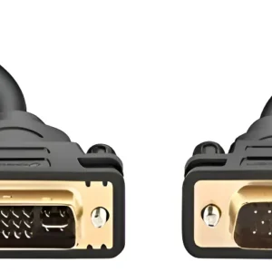 Cable Adaptador Dvi 24 + 5 A Vga De 1.5 Metros Macho Macho Negro