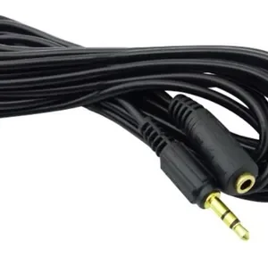 Cable adaptador plug 3.5mm M a jack 3.5mm H stereo 5 metros