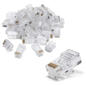 Conectores Rj45 utp Cat5 en Tarro pack de 100 Unidades