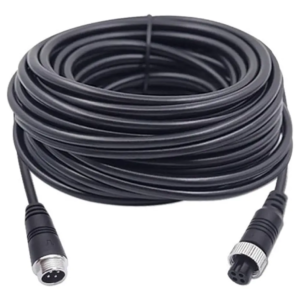 Cable Gx12-4 De 4 Pines 4.5mm Aviación Negro 5m