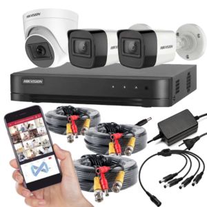 CCTV KIT HIKVISION TRIADA 3CAM 2MP NO-HDD 2xBALA 1xDOMO BNC